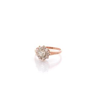 Antique Diamond Ring In 18k Gold