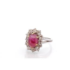 Bague rubis Birman non chauffé de 4,58cts