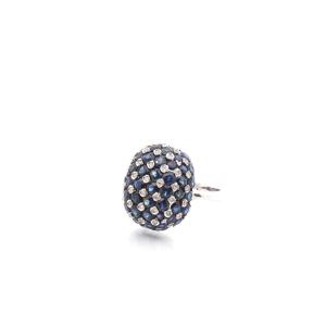 Bague saphirs et diamants en or 18k