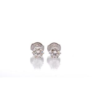 Puces d’oreilles diamants de 0,70ct