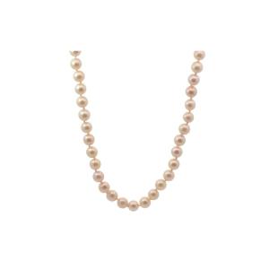 Cultured Pearl And 18k Gold Necklace