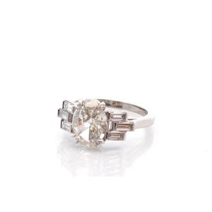 Bague diamant 2,03cts en platine
