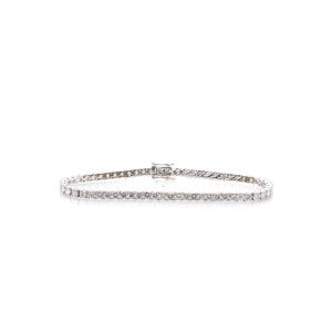 Bracelet ligne diamants en platine