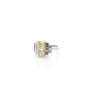 Fancy Light Yellow Diamond Ring