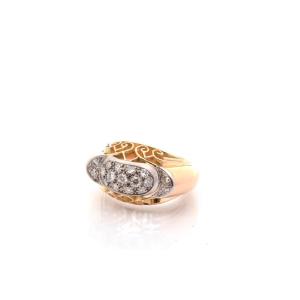 Vintage Diamond Ring In Gold And Platinum