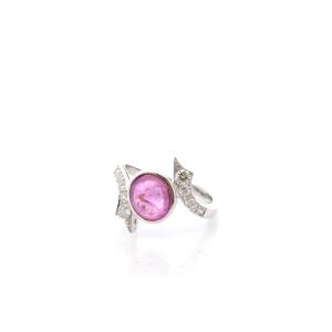 Vintage Pink Sapphire Ring, 3.58cts