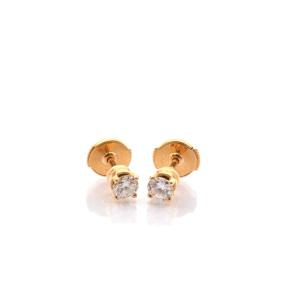 Boucles d’oreilles en or 18k et diamants