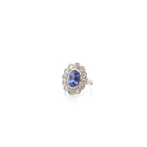 Bague d’occasion saphir non chauffé de 2,99cts