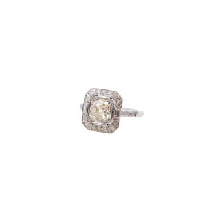 Bague art déco diamant 1,26cts M/SI2