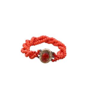 Antique Coral Bracelet