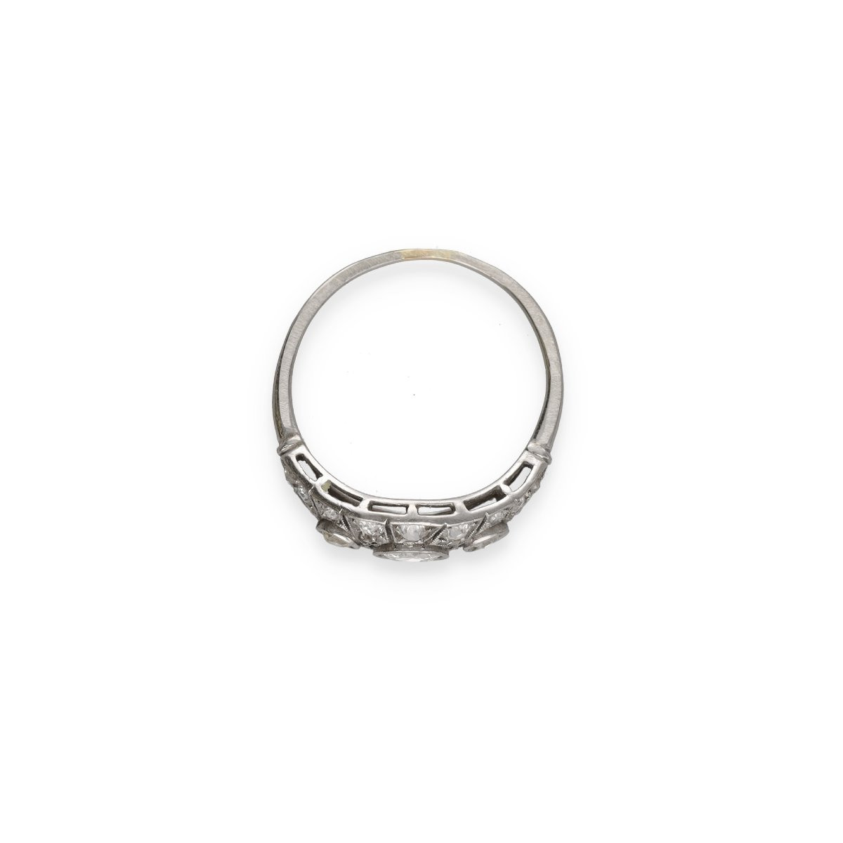 Art Deco Gold And Diamond Dome Ring-photo-4