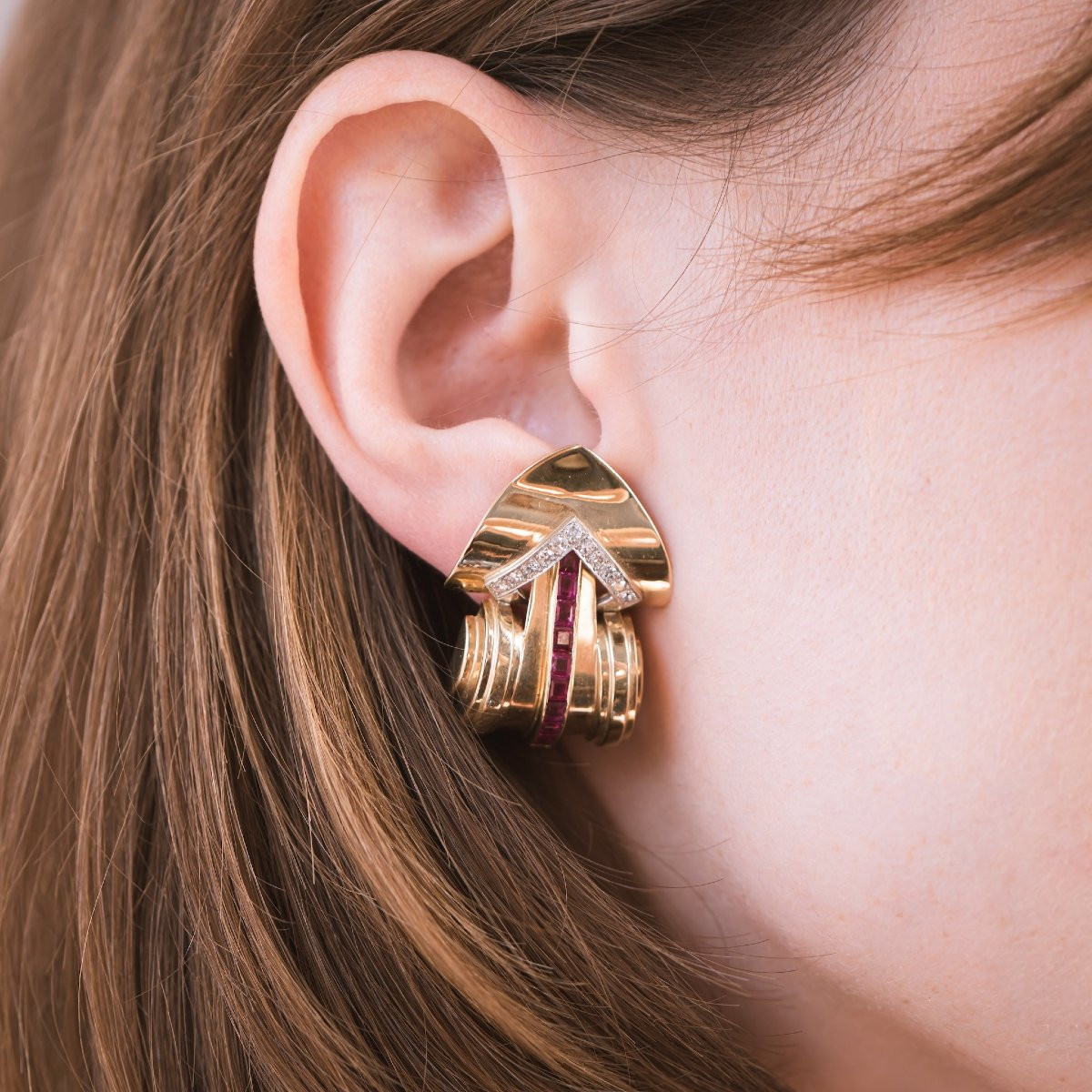 Boucles d’oreilles des années 40-photo-3