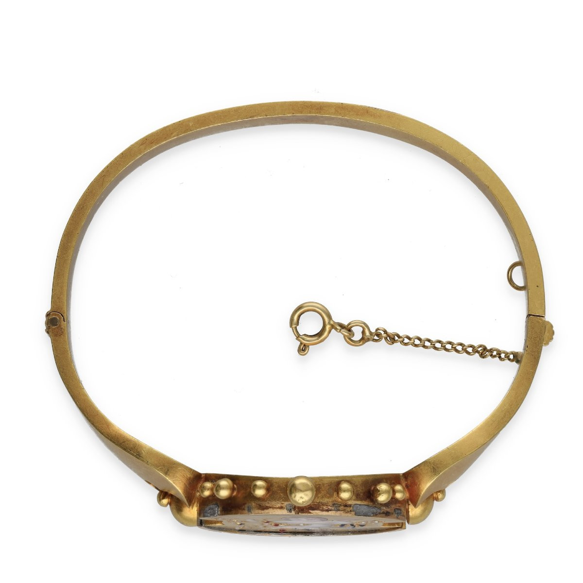 19th Century Florentine Set Of Bracelet And Earrings-photo-2