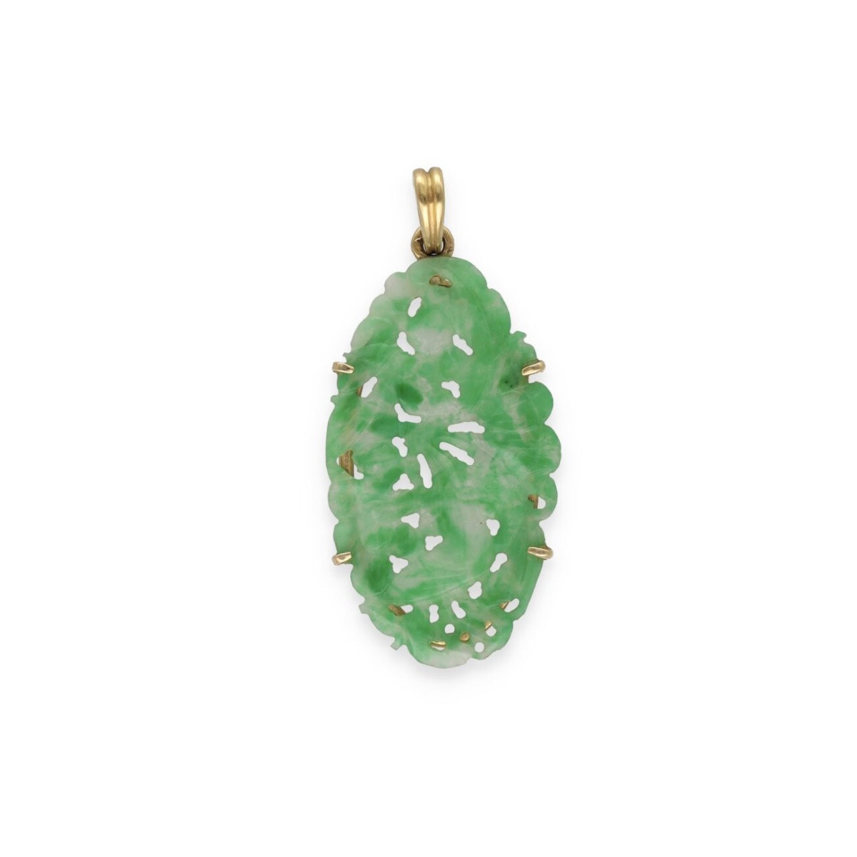  Collier pendentif jade et or-photo-2