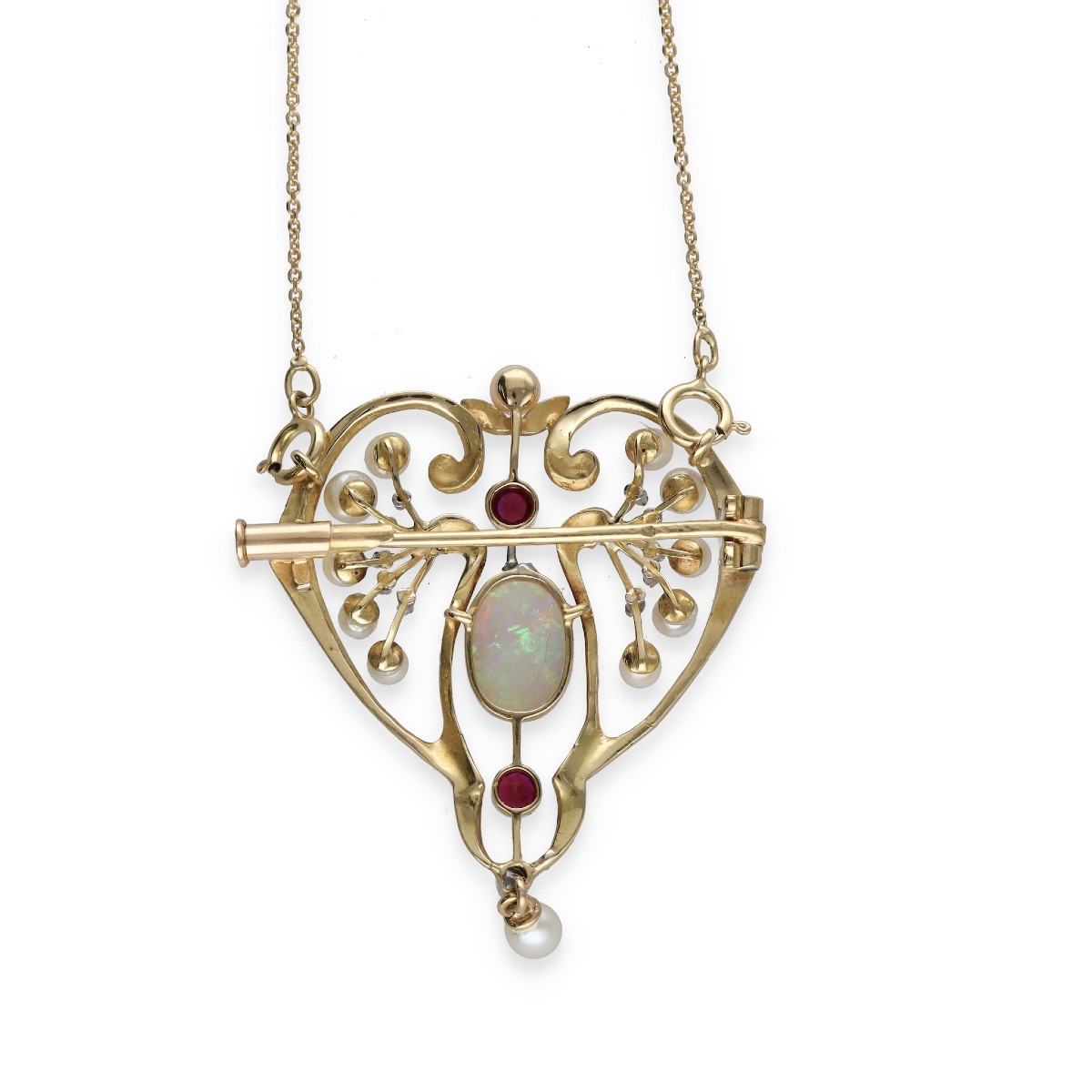 Collier broche Art Nouveau-photo-2