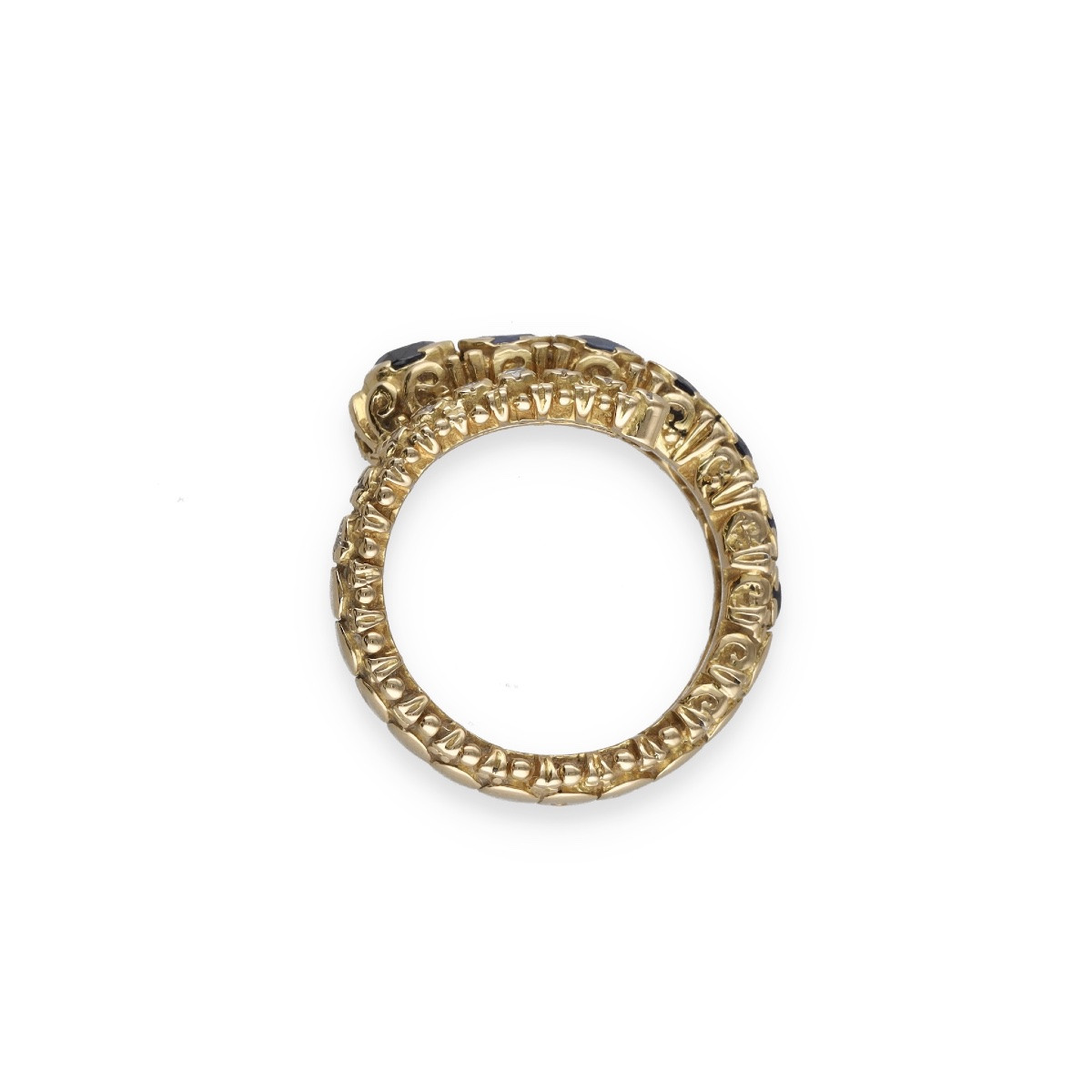  Bague Lalaounis saphirs diamants-photo-4