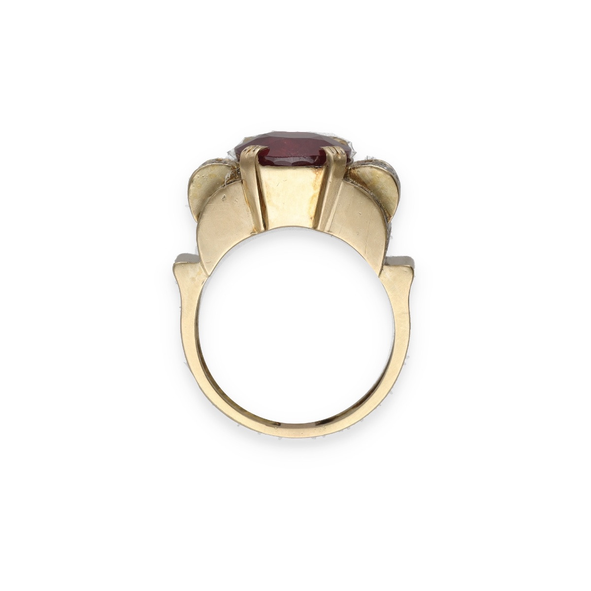 Ruby And Diamond Ring From The 1940s-photo-4