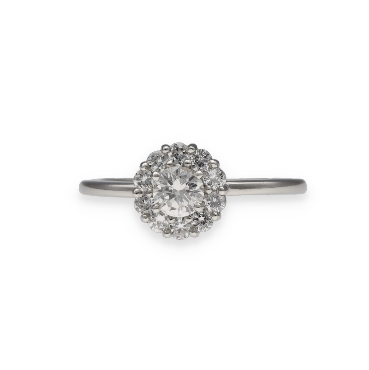Bague marguerite en diamants