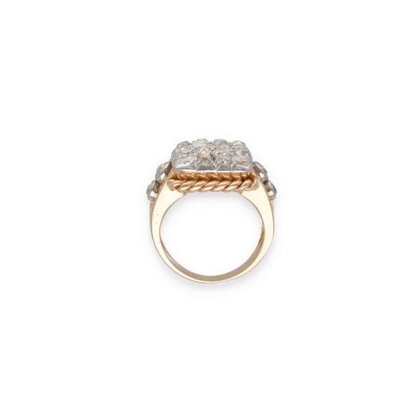 Bague chevalière diamants-photo-3