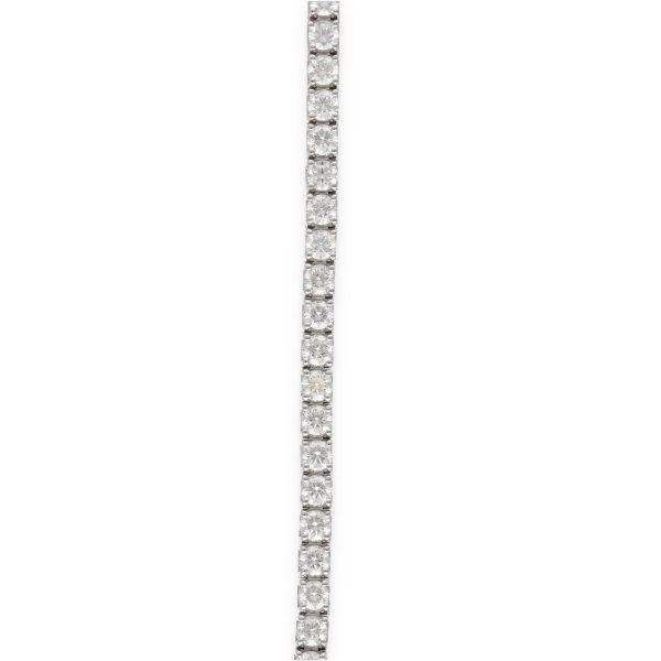 River Of Diamonds Bracelet In White Gold.