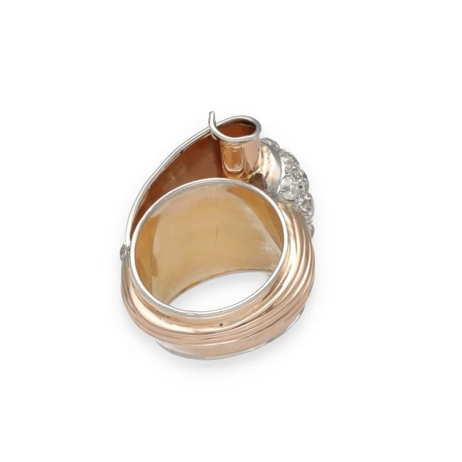 Tank Ring Set With Pavé-cut Diamonds-photo-2