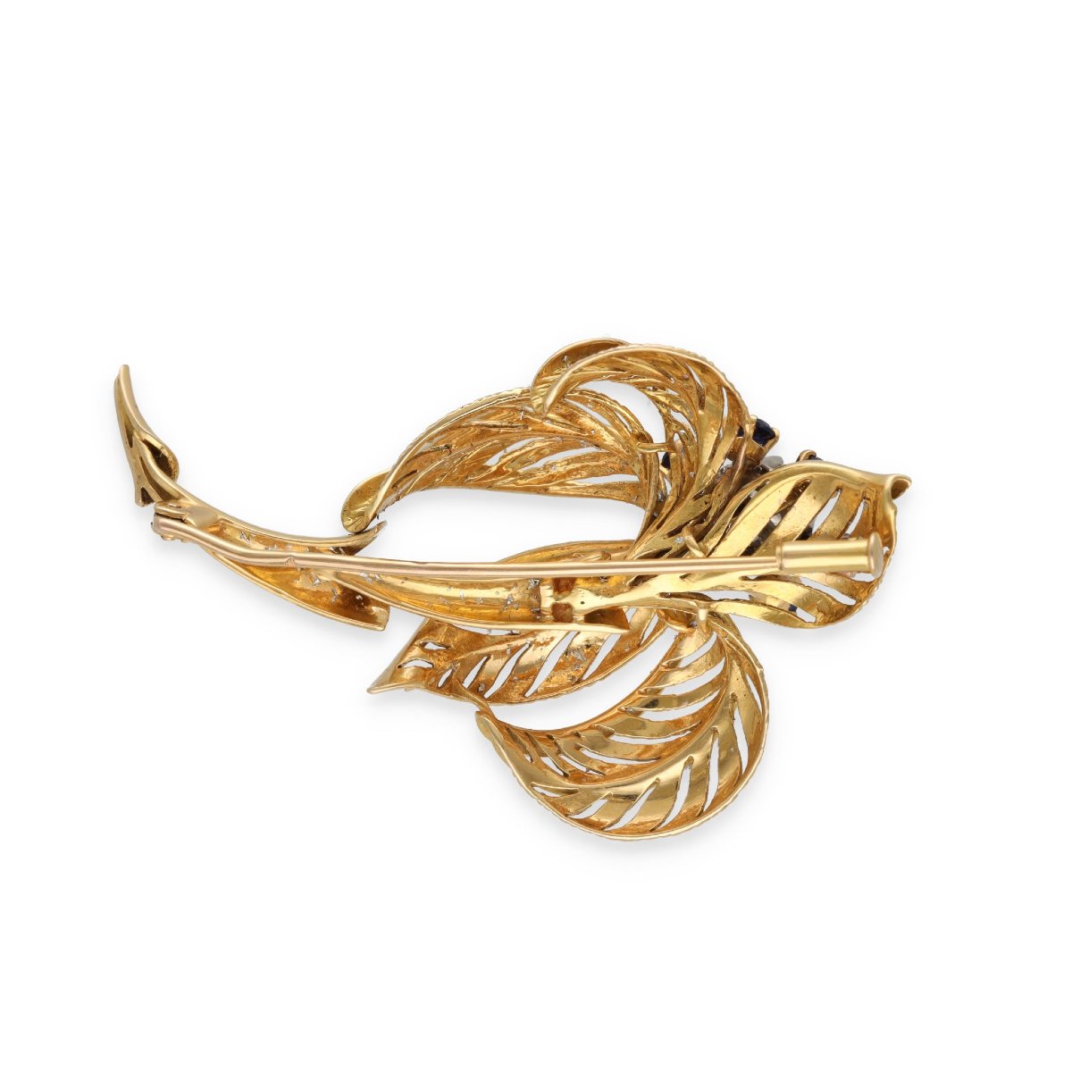 Broche saphirs et diamants-photo-2