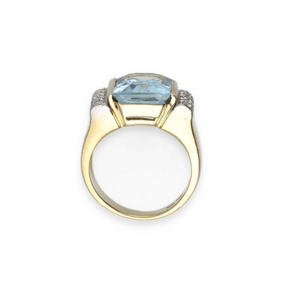Blue Topaz And Diamond Ring-photo-2