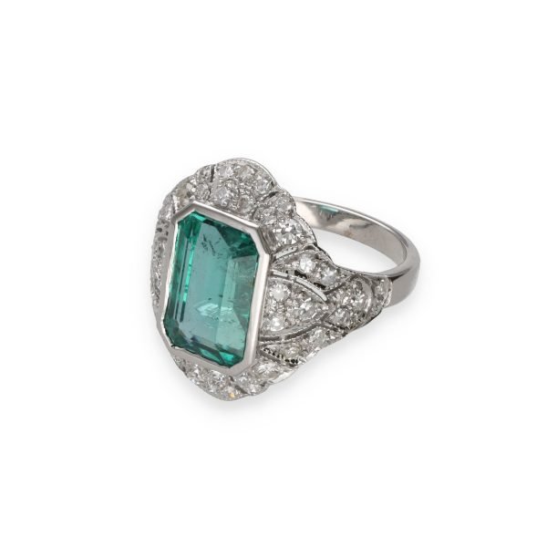 Emerald And Diamond Ring-photo-2