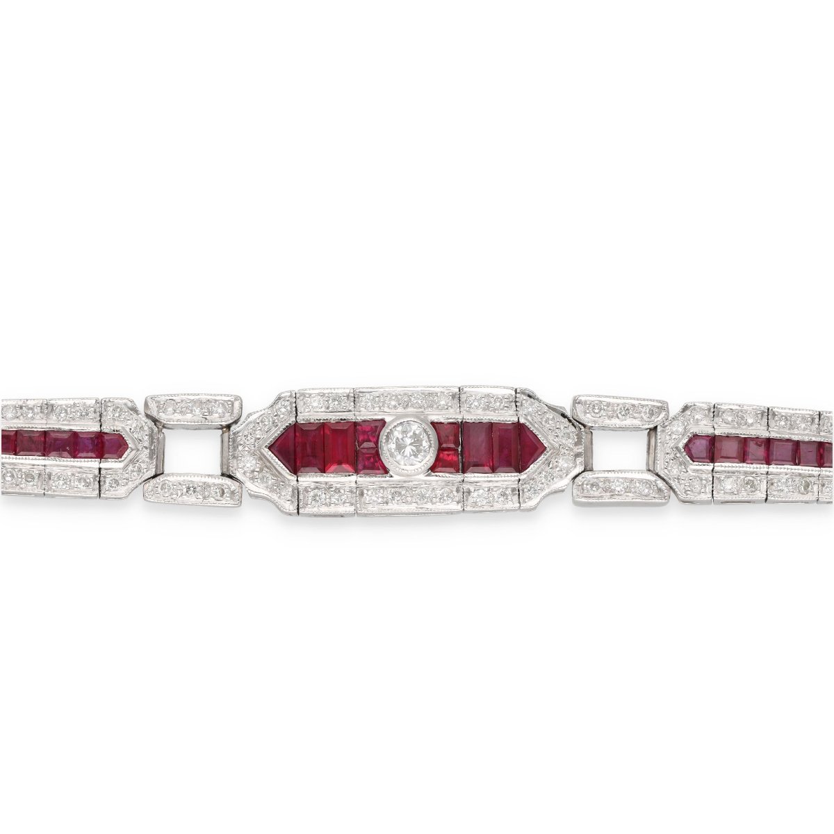 Bracelet rubis diamants