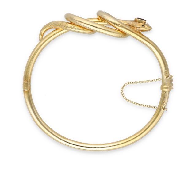 Bracelet jonc serpent-photo-2
