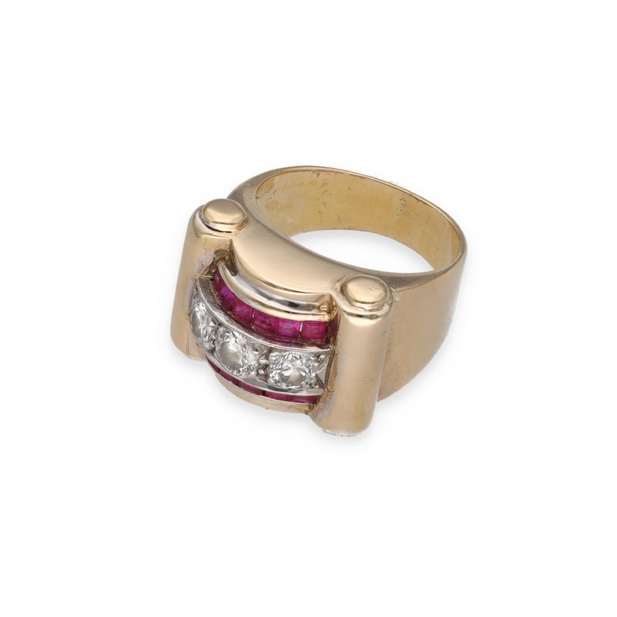 Bague Tank diamants taille ancienne-photo-2