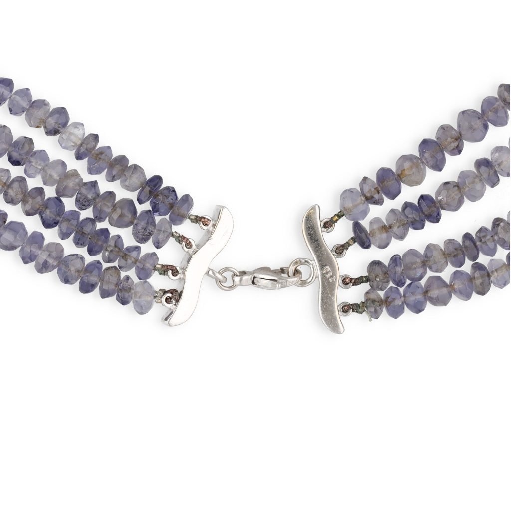 Four-strand Cordierite Necklace-photo-2