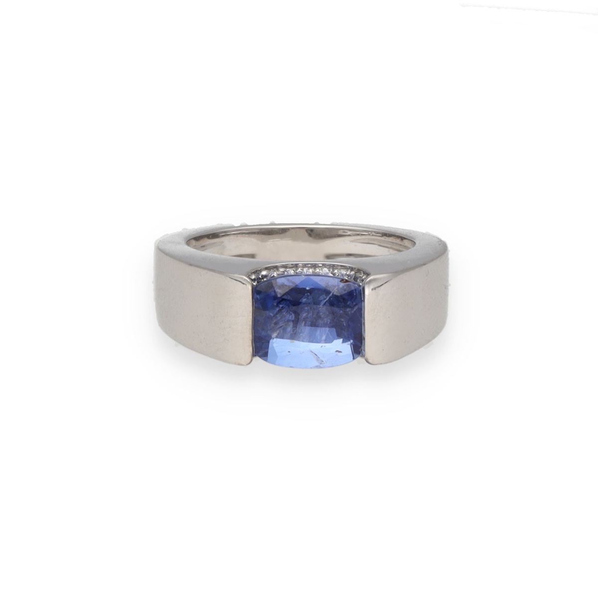  Bague saphir de Ceylan non chauffé-photo-2