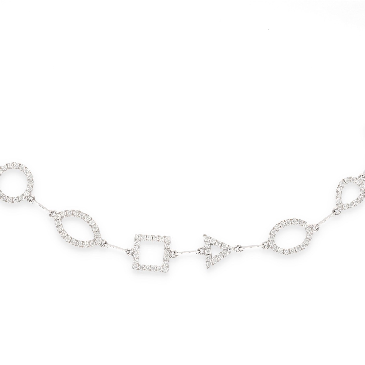 Georland Long Necklace In Diamond-set Chain-photo-3
