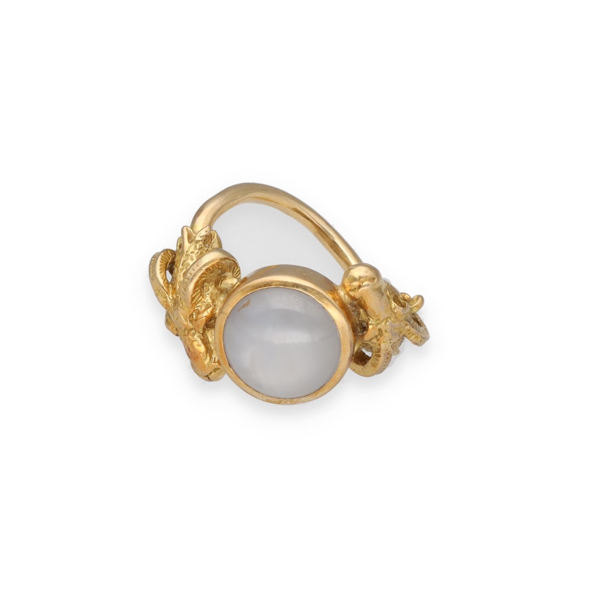  Bague pierre de lune cabochon-photo-2