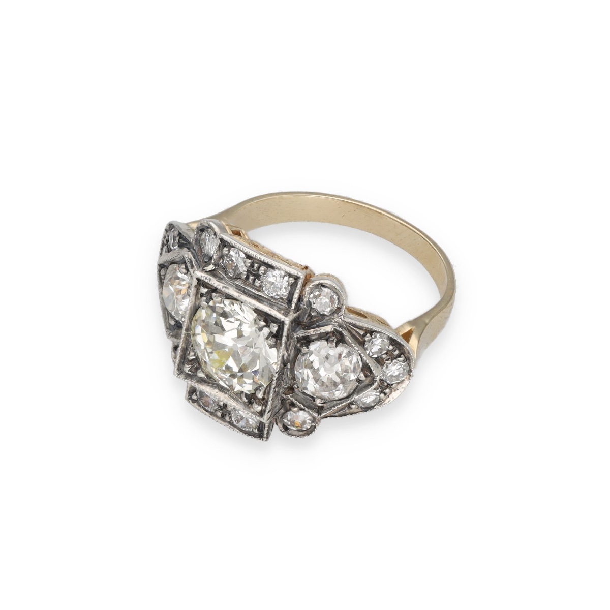 Art Deco-style Diamond Ring-photo-2