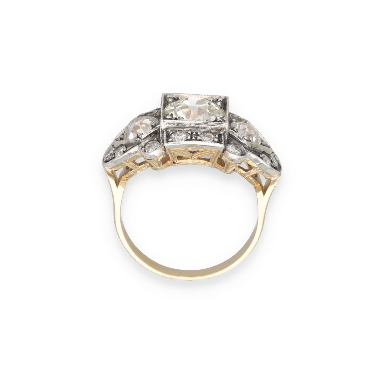 Art Deco-style Diamond Ring-photo-3