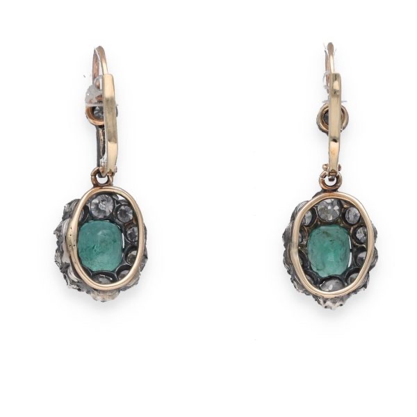 Emerald Hoop Earrings-photo-2