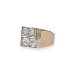 1950s Diamond Signet Ring