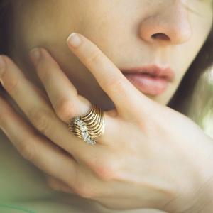 Ring In 18k Gold And Diamonds