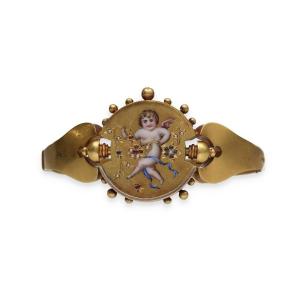 19th Century Florentine Set Of Bracelet And Earrings