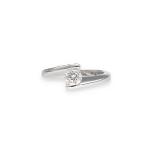 Bague solitaire diamant de 0,47 carat