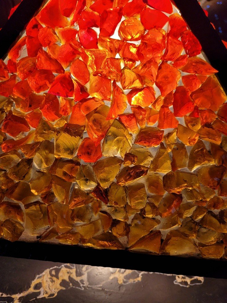  &quot; Imposante Pyramide de Verre Lumineuse &quot; Epoque Art D&eacute;co-photo-1