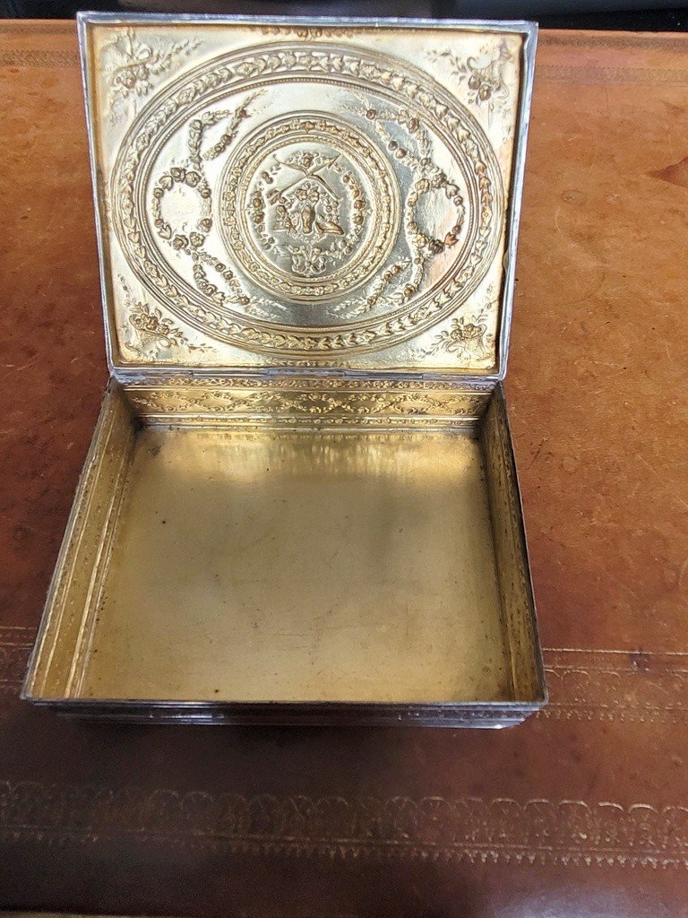 Coffret Louis XVI en Argent Massif  Minerve -photo-1