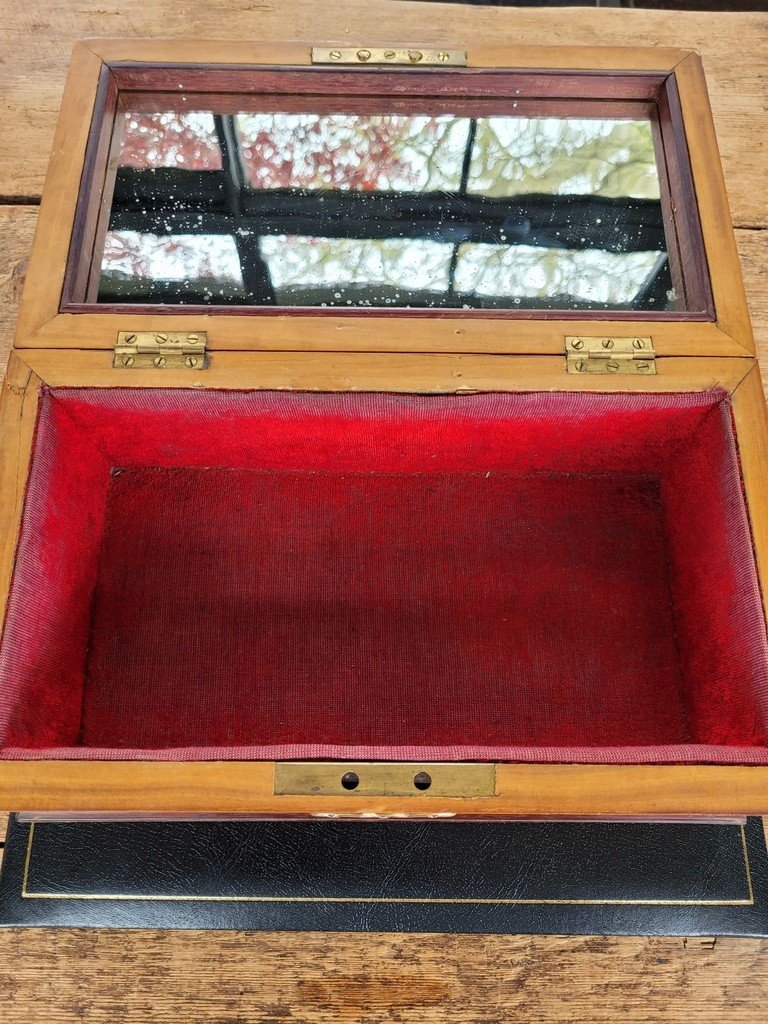  Coffret &agrave; Bijoux  - Marqueterie - XIXe Si&egrave;cle -photo-3