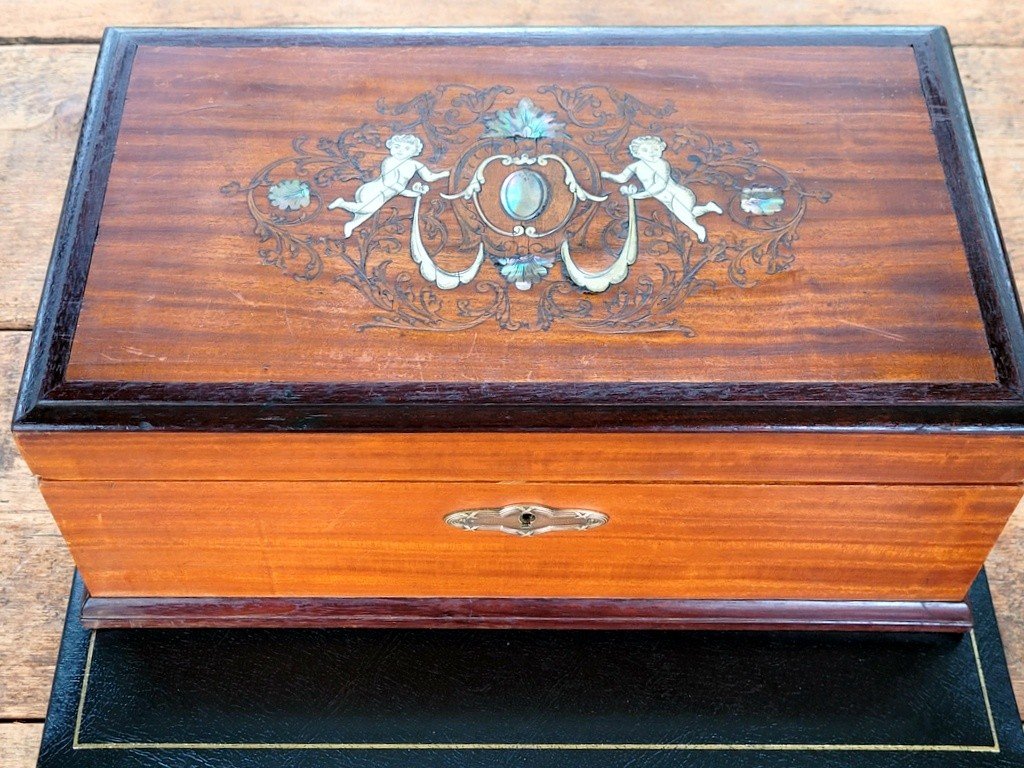  Coffret &agrave; Bijoux  - Marqueterie - XIXe Si&egrave;cle 