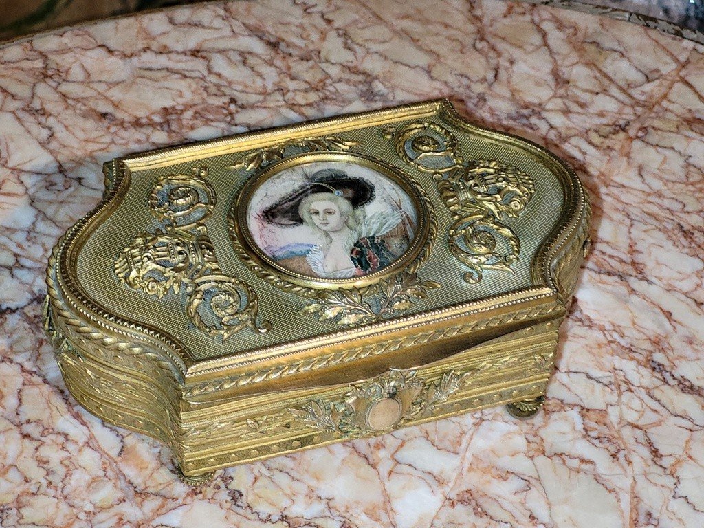 Louis XVI Bronze Jewelry Box - 19th Century 1860-photo-3