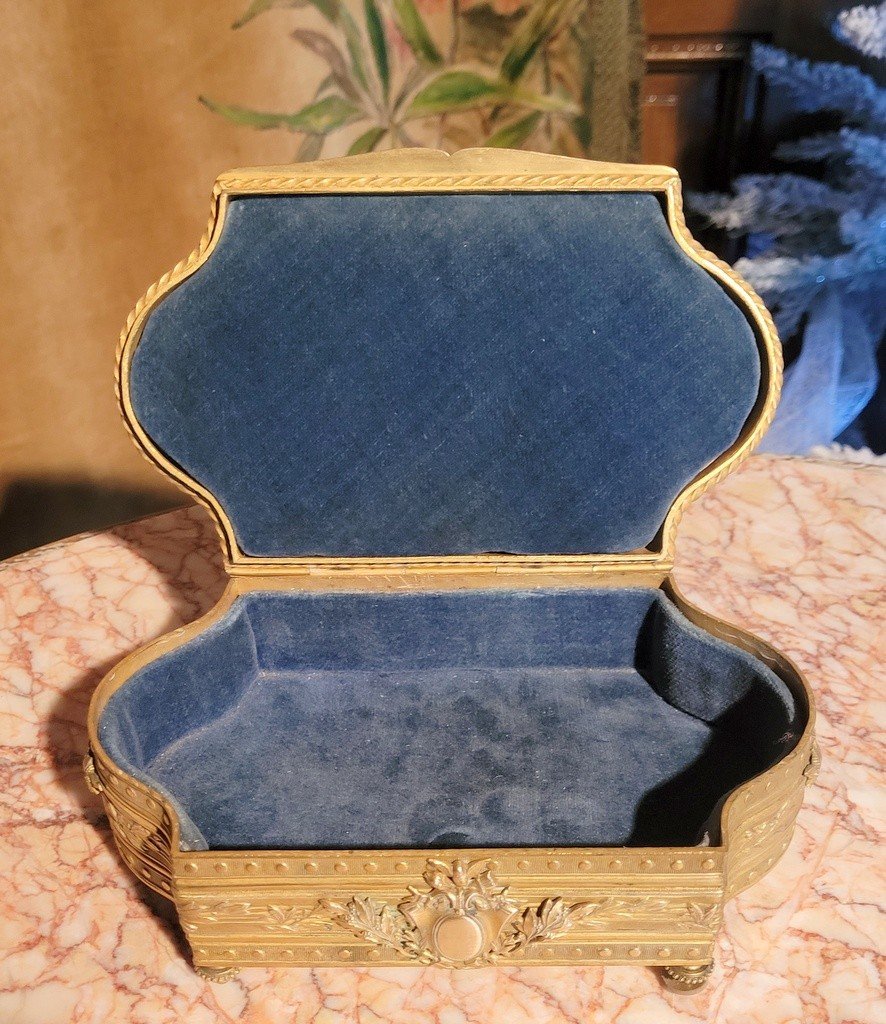 Coffret &agrave; Bijoux  Louis XVI en Bronze - XIXe Si&egrave;cle 1860-photo-6