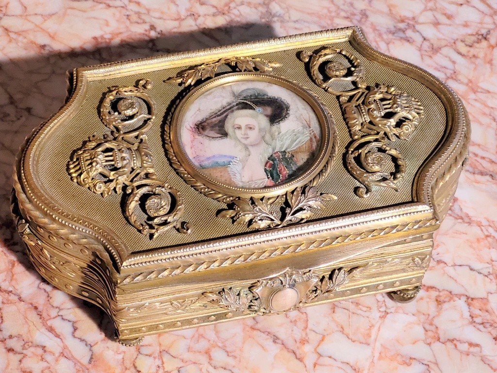 Louis XVI Bronze Jewelry Box - 19th Century 1860