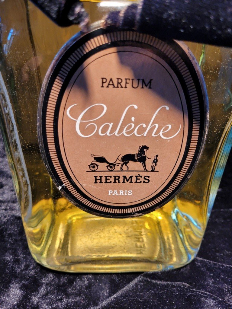  Flacon  Factice G&eacute;ant en Verre &quot; Cal&egrave;che &quot; de chez Herm&egrave;s Paris .-photo-2